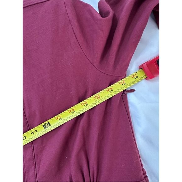 NWT ANTHROPOLOGIE Pilcro Crimson VNeck Seamed Mini Dress sz 8 - Picture 5 of 13